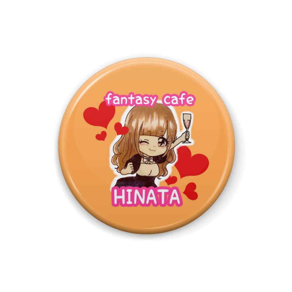 ひなた缶バッチ