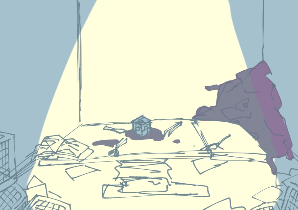 ちょっと不気味な背景