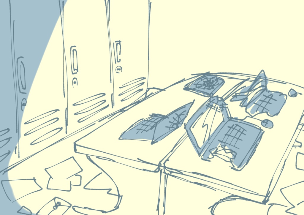 ちょっと不気味な背景