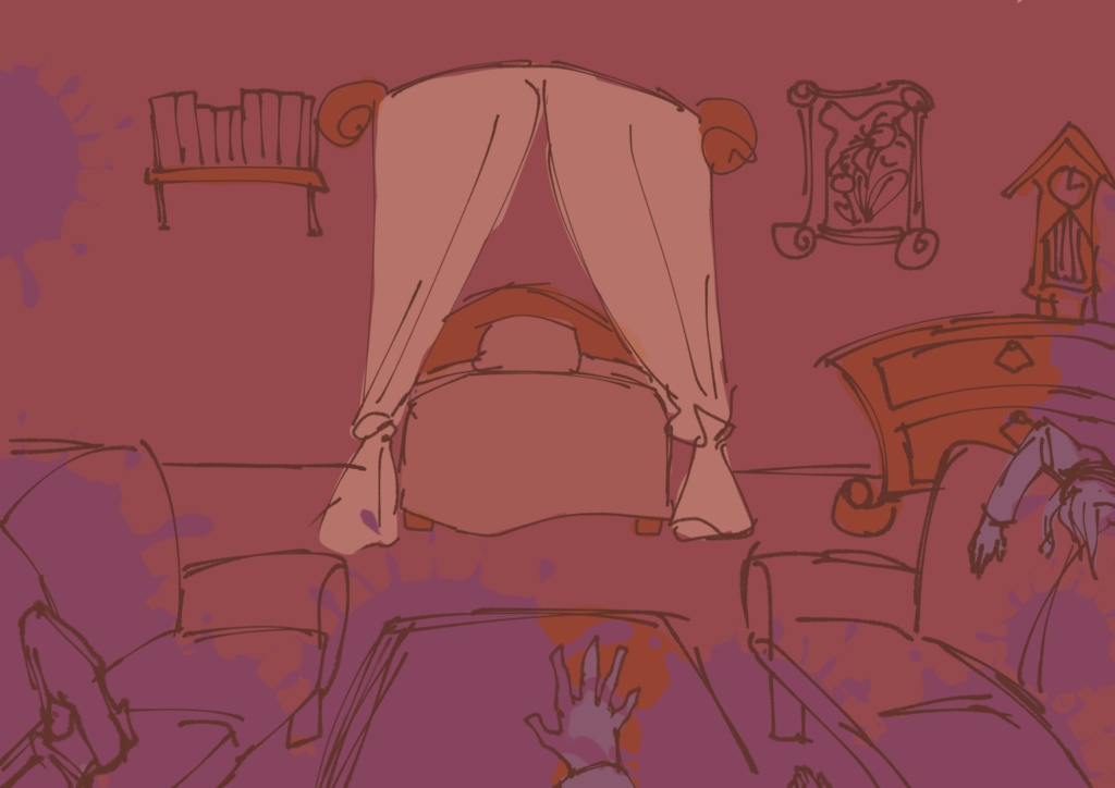 ちょっと不気味な背景