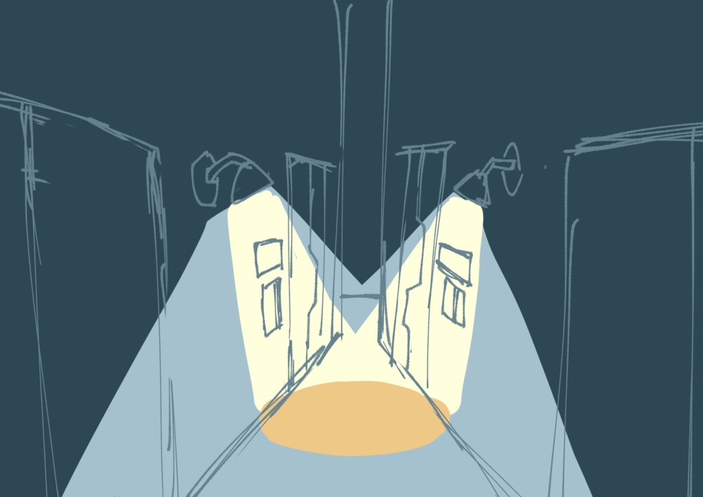 ちょっと不気味な背景