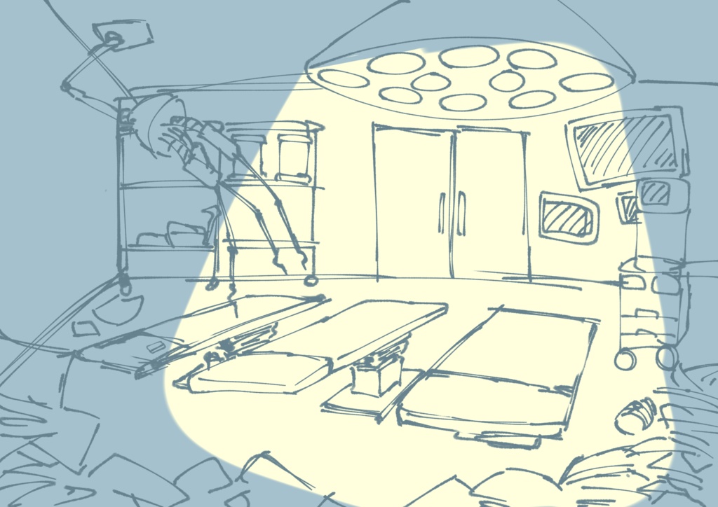 ちょっと不気味な背景