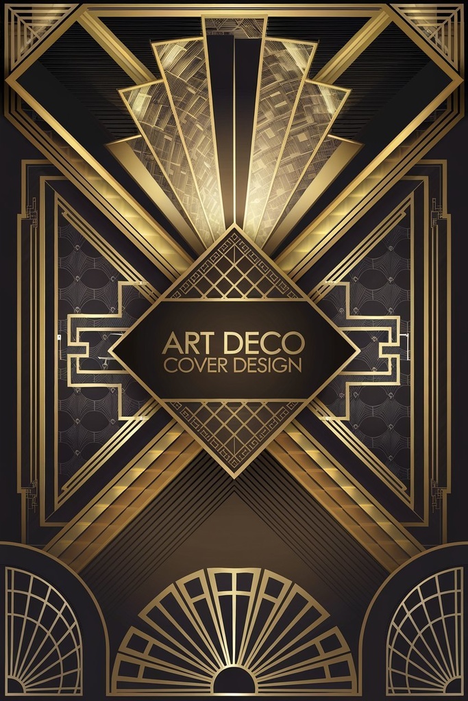 24 Art Deco Geometric Frames | PNG, EPS, AI | Perfect for Invitations, Posters & More