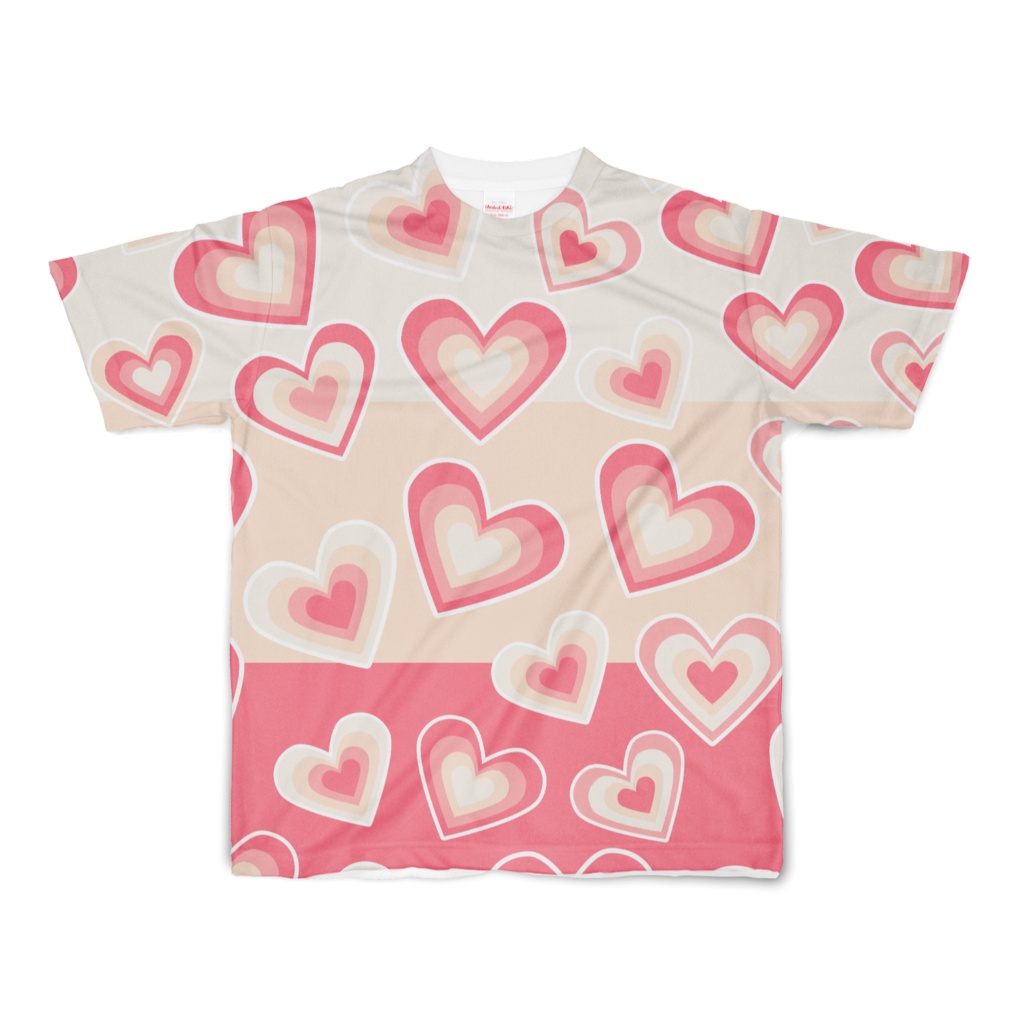 Sweet Hearts All Over Printing T-Shirt