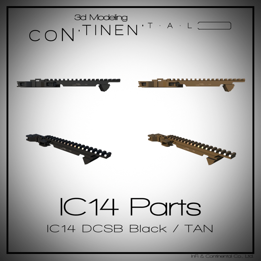 IC14 DCSB(Detachable Cantilevered Sight Base) Black / TAN