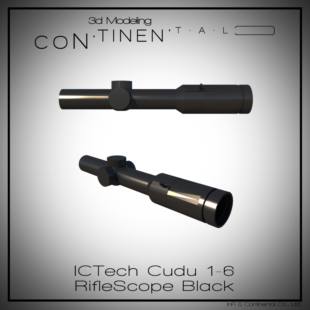 ICTech Cudu 1-6 RifleScope Black