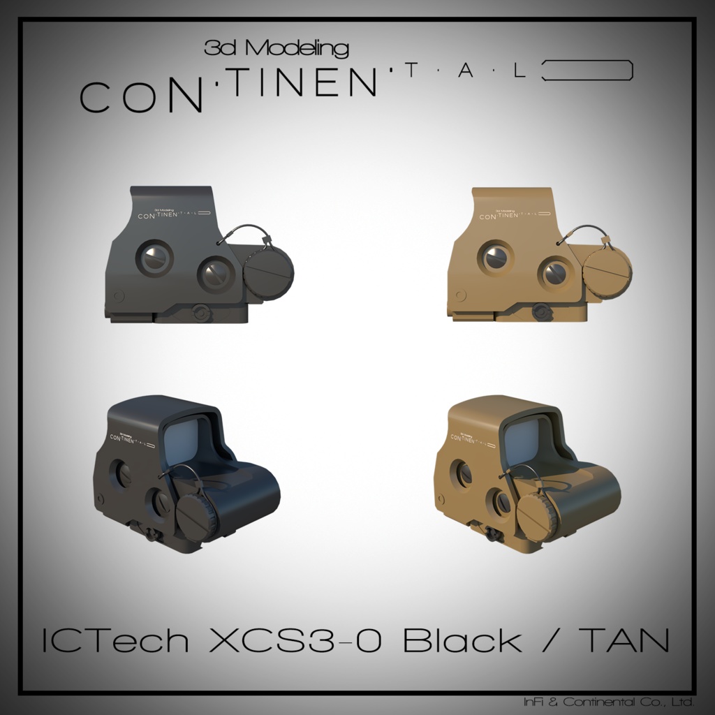 ICTech XCS3-0(Xtreme Continental Sight) Black / TAN