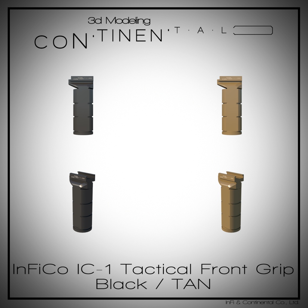 InFiCo IC-1 Tactical Front Grip Black / TAN
