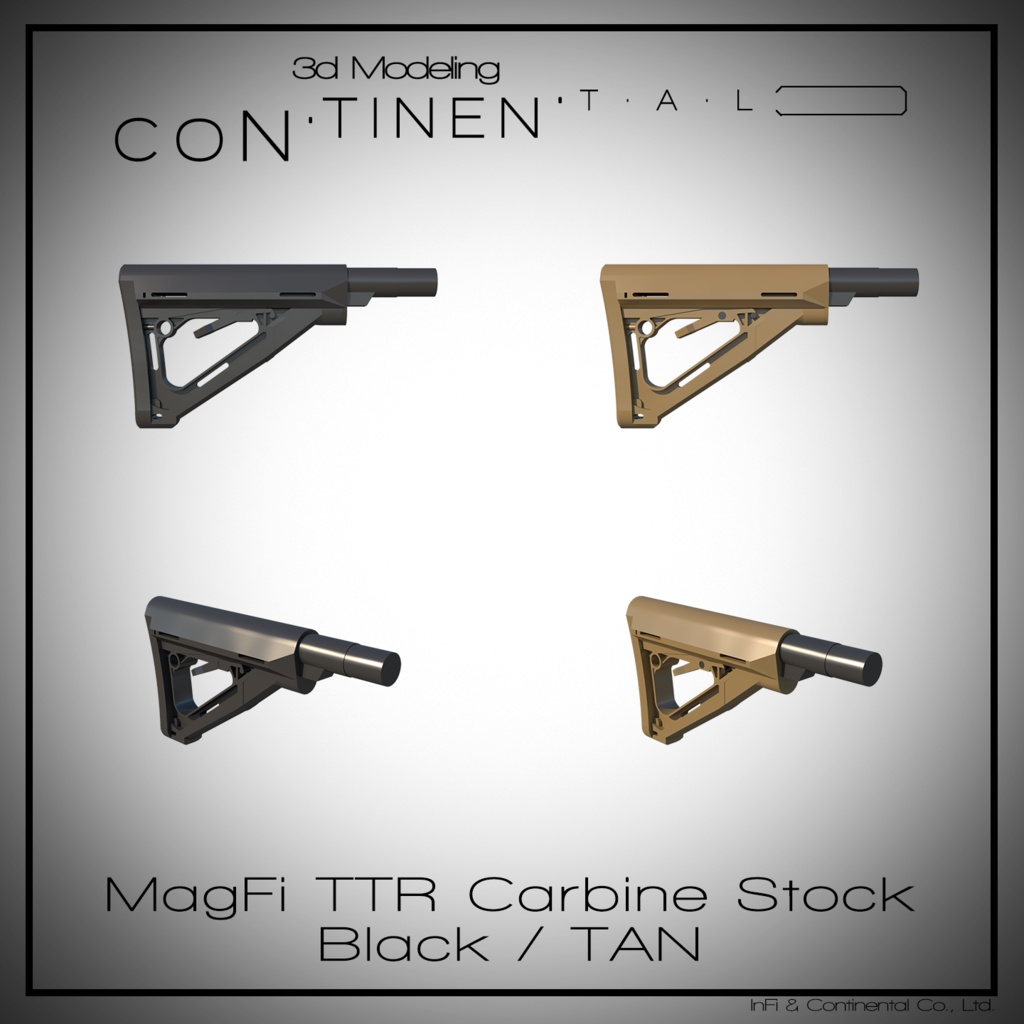 MagFi TTR Carbine Stock Black / TAN