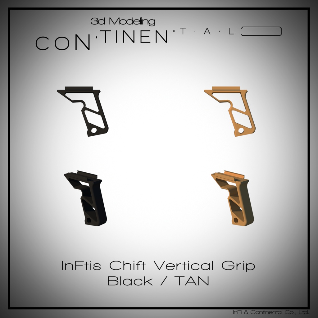 InFtis Chift Vertical Grip Black / TAN