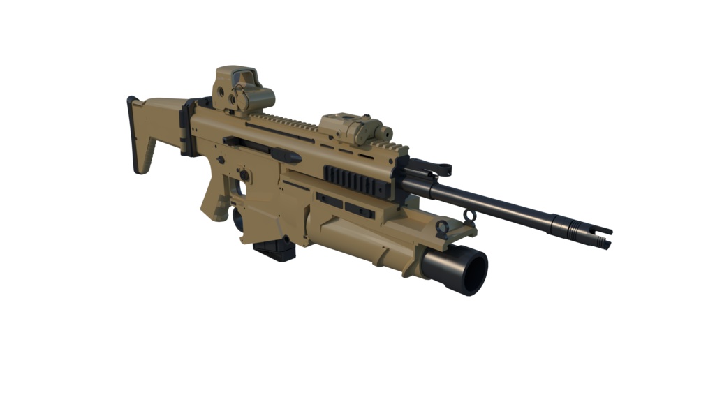 IC40GL Grenade Launcher Black / TAN
