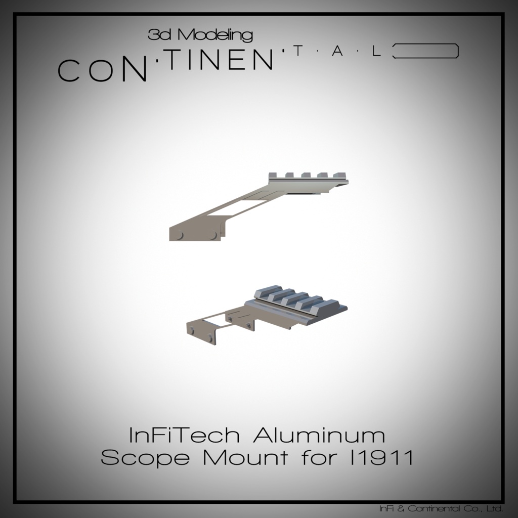 InFiTech Aluminum Scope Mount for I1911