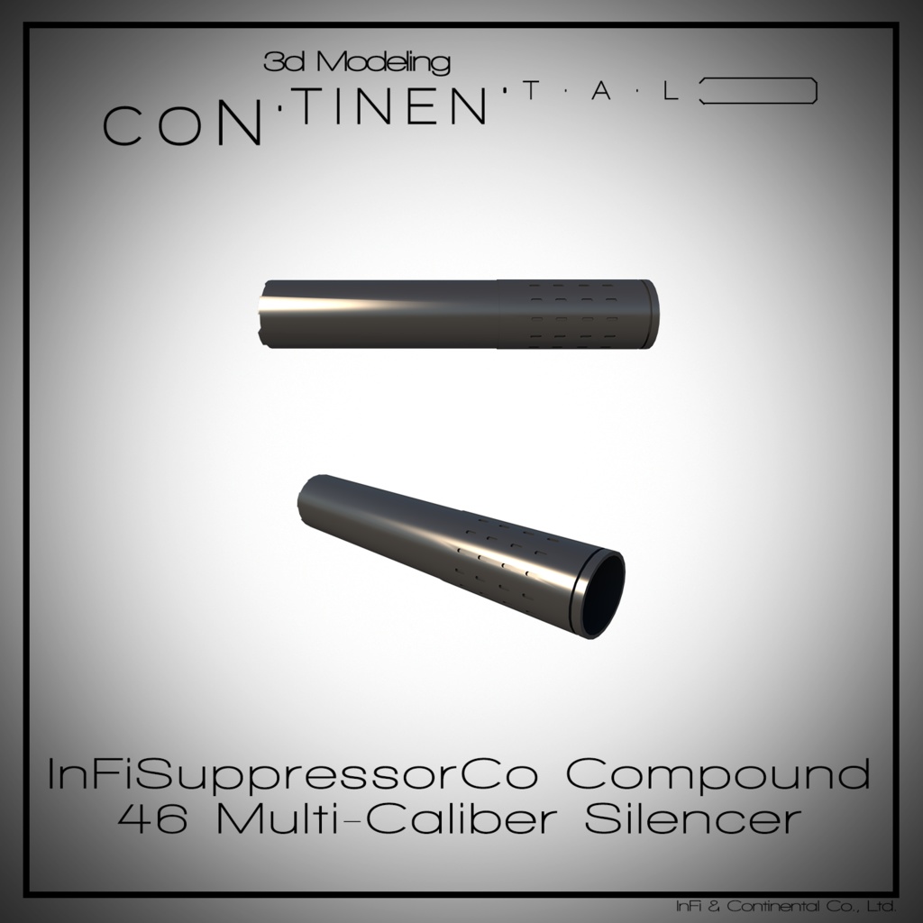 InFiSuppressorCo Compound 46 Multi-Caliber Silencer