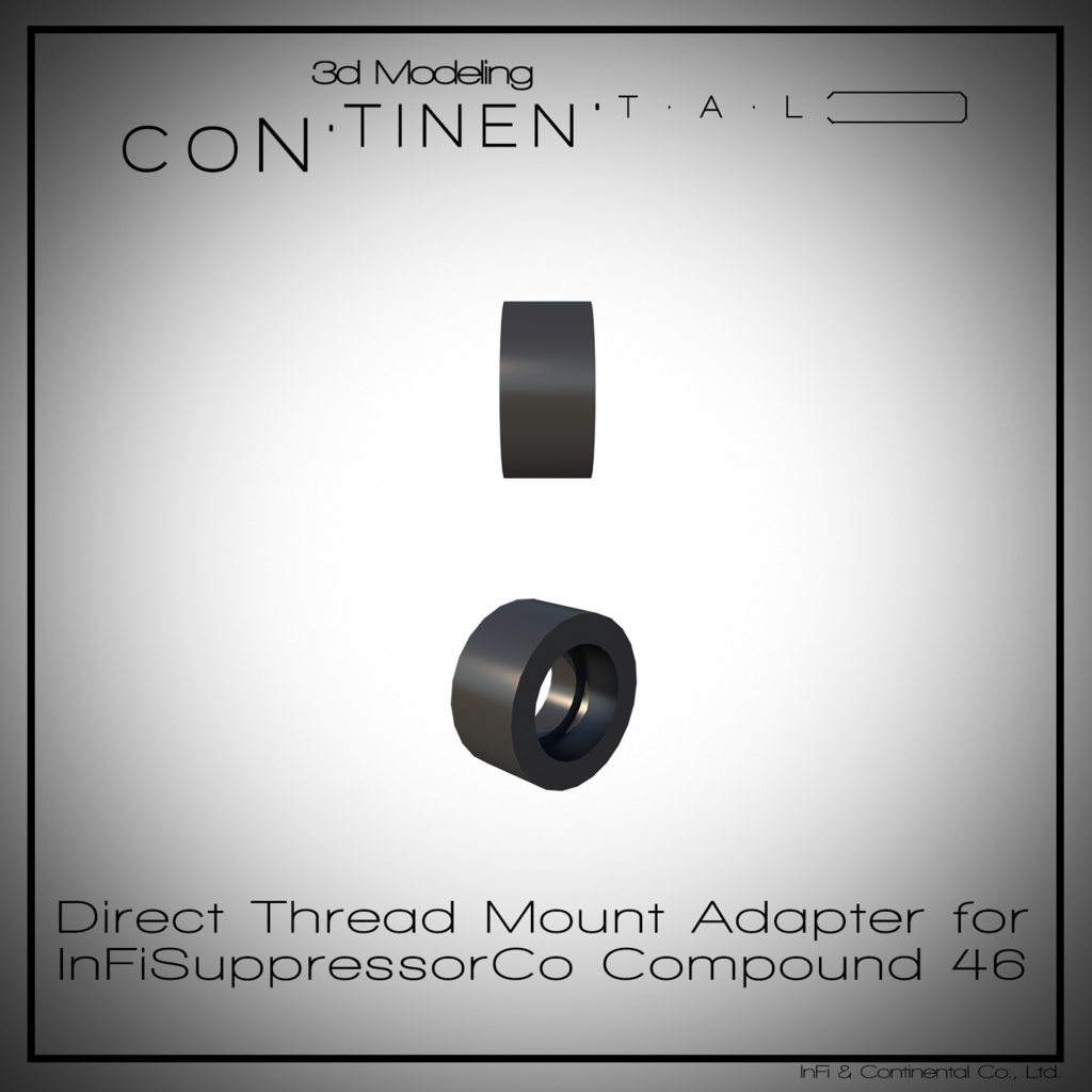 InFiSuppressorCo Compound 46 Multi-Caliber Silencer