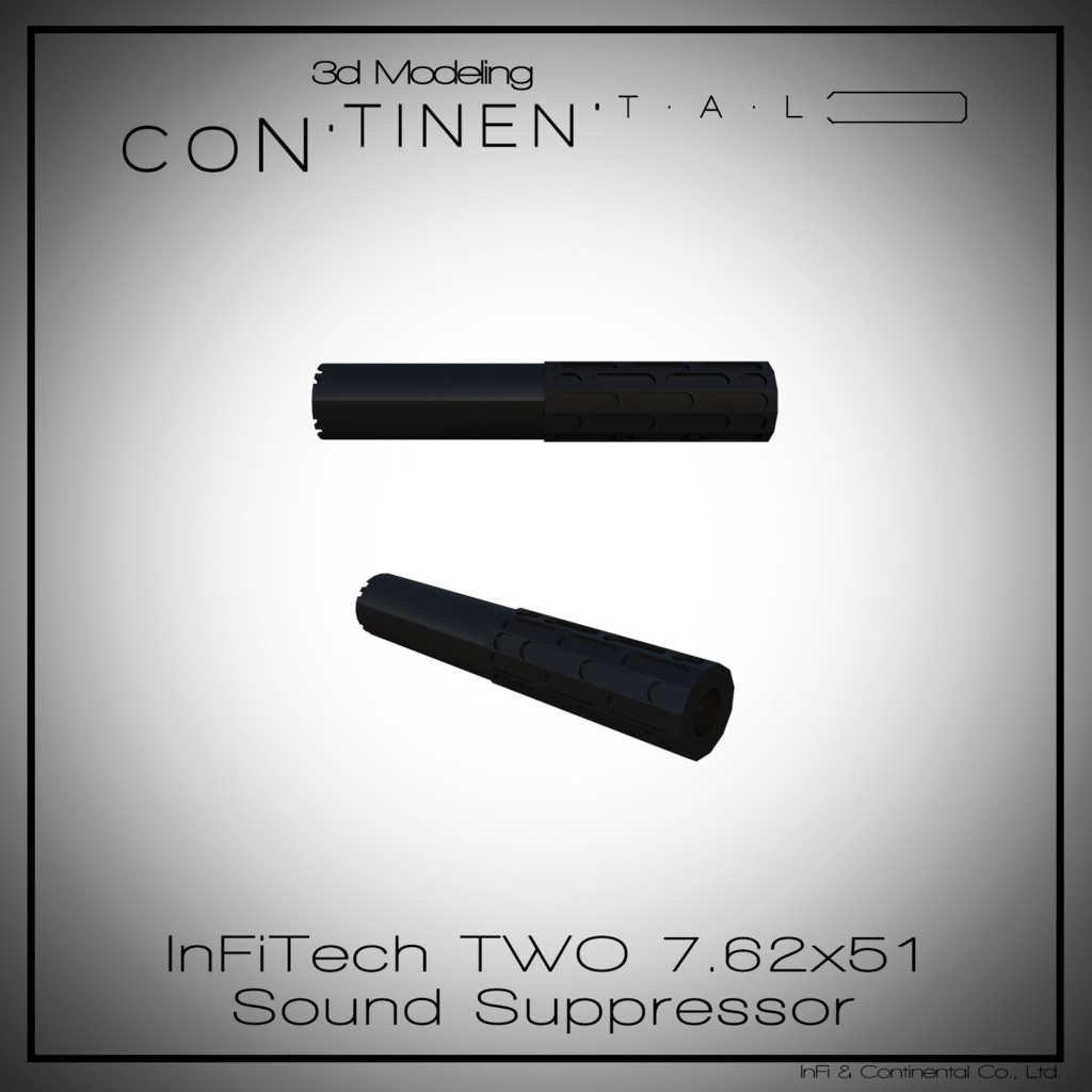 InFiTech TWO 7.62x51 Sound Suppressor