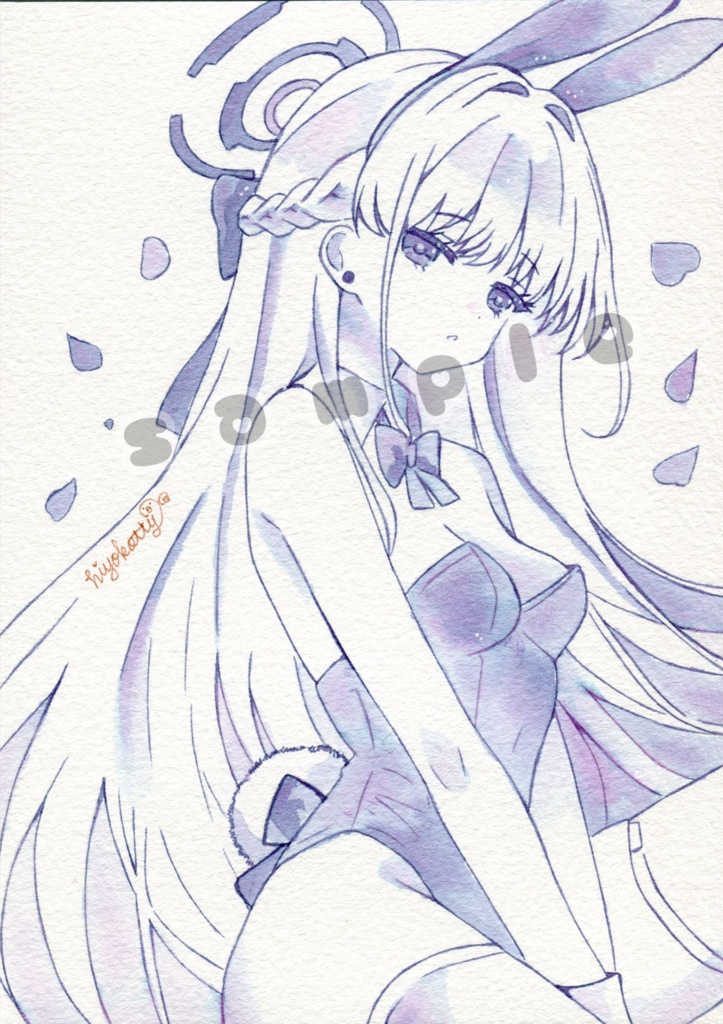 【原画A5サイズ】ブルーアーカイブ 飛鳥馬トキ