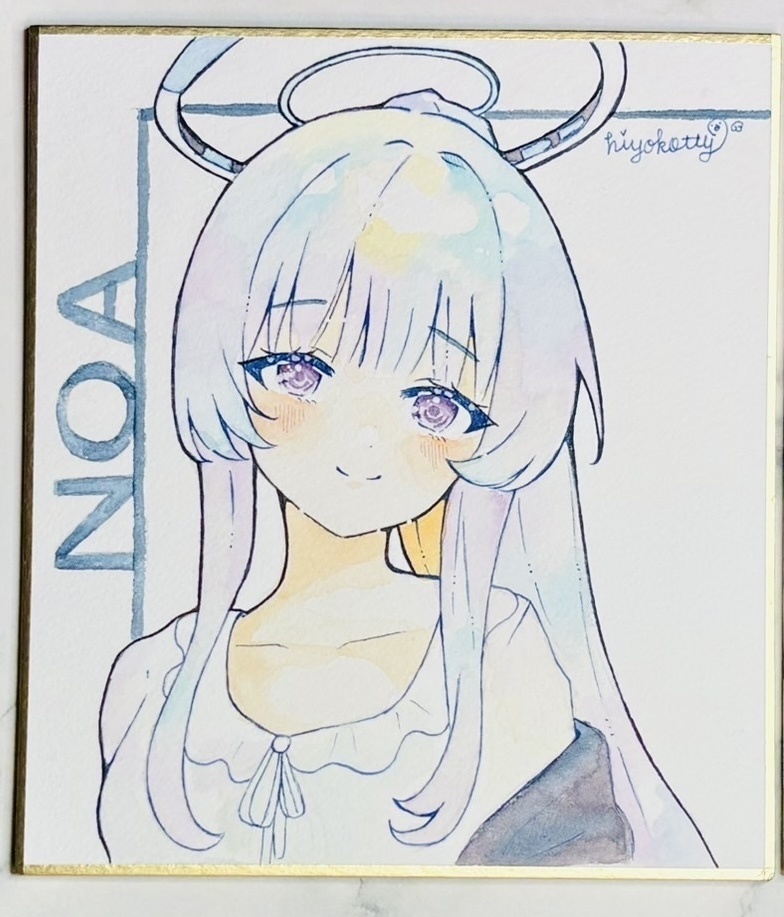 【原画色紙】ブルーアーカイブ 生塩ノア