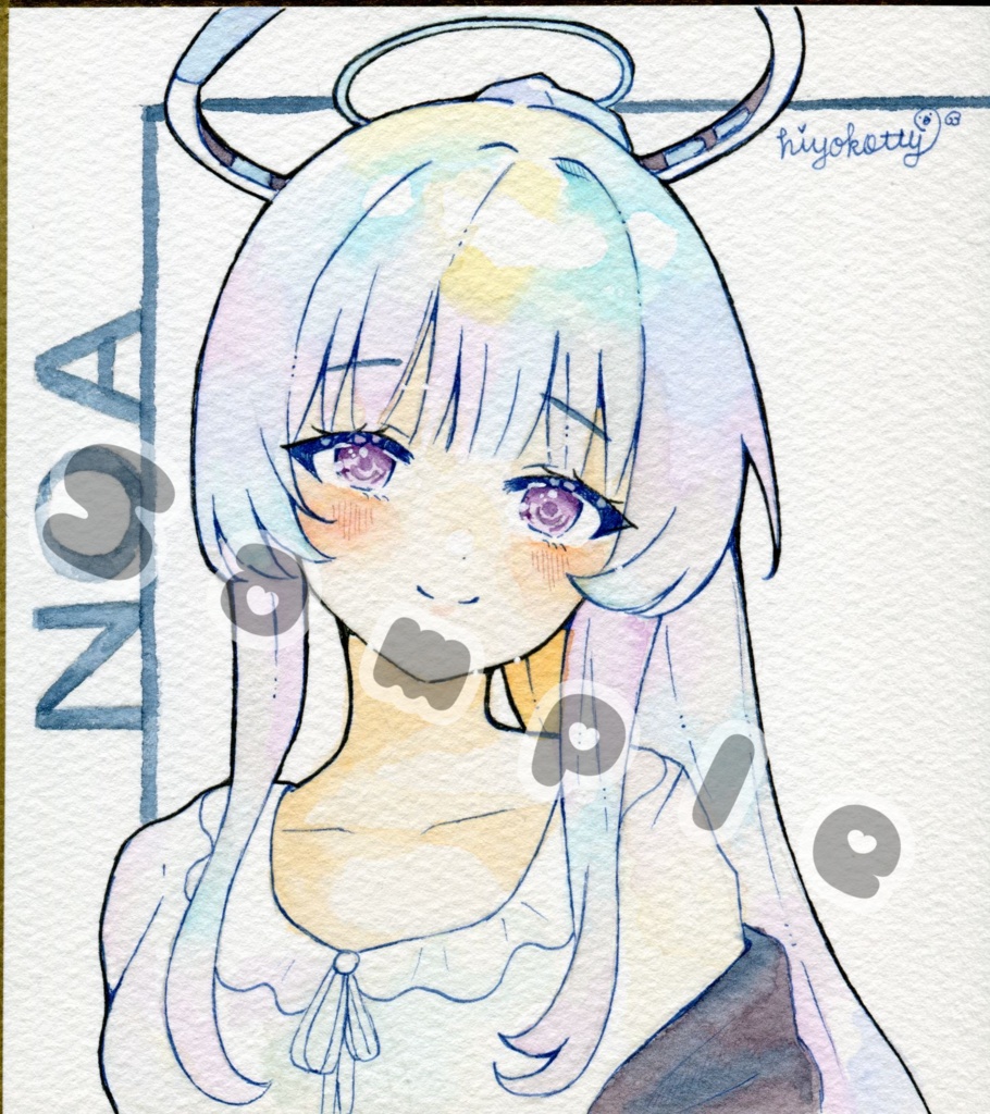 【原画色紙】ブルーアーカイブ 生塩ノア