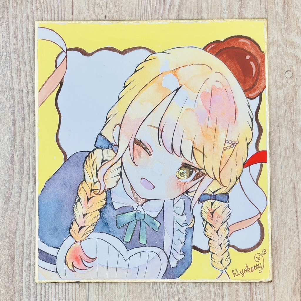 【原画色紙】学園アイドルマスター 藤田ことね