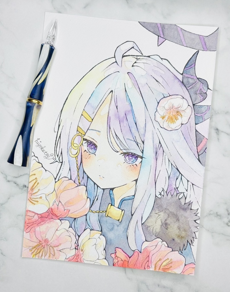 【原画A5サイズ】ブルーアーカイブ 空崎ヒナ