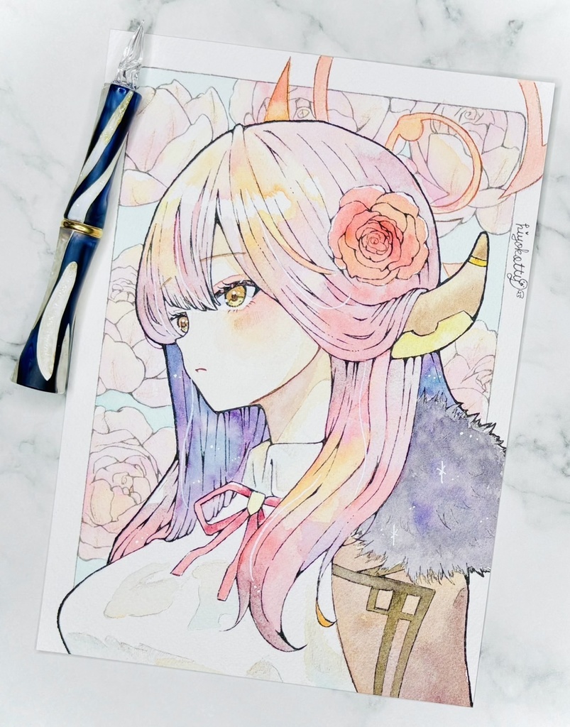 【原画A5サイズ】ブルーアーカイブ 陸八魔アル