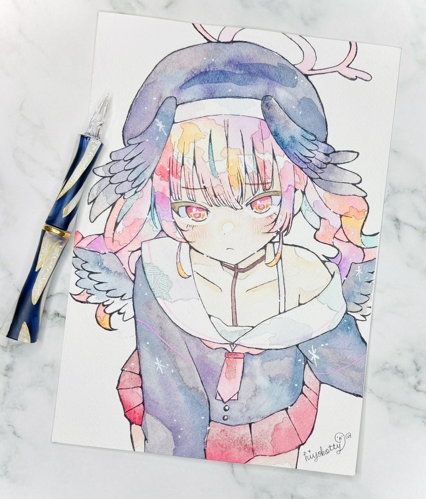 【原画A5サイズ】ブルーアーカイブ 下江コハル