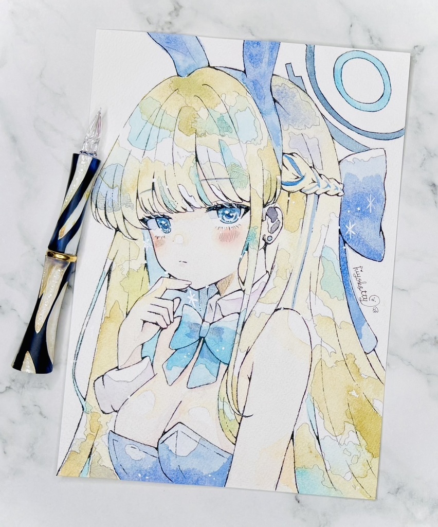 【原画A5サイズ】ブルーアーカイブ 飛鳥馬トキ