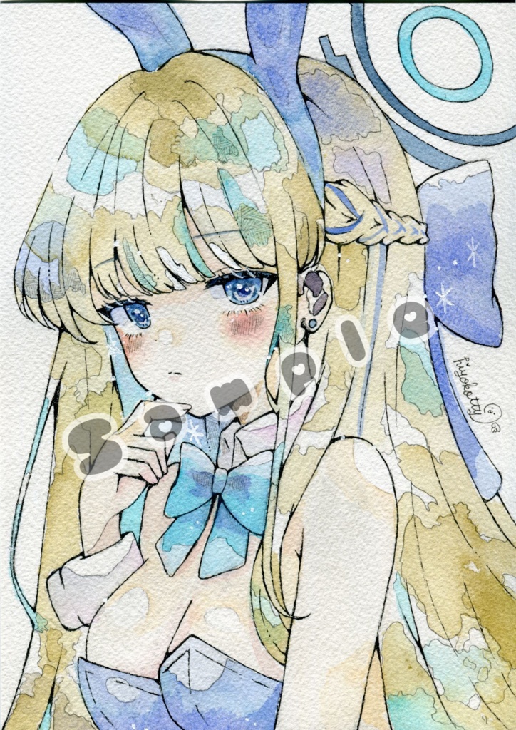 【原画A5サイズ】ブルーアーカイブ 飛鳥馬トキ