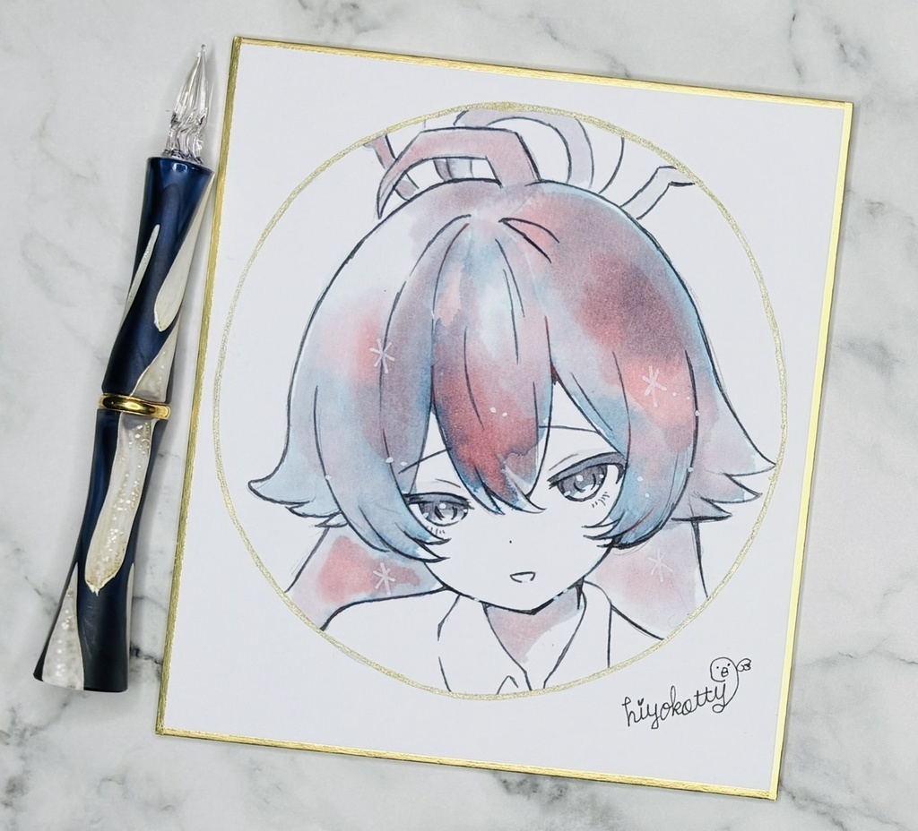 【原画色紙】ブルーアーカイブ　小鳥遊ホシノ