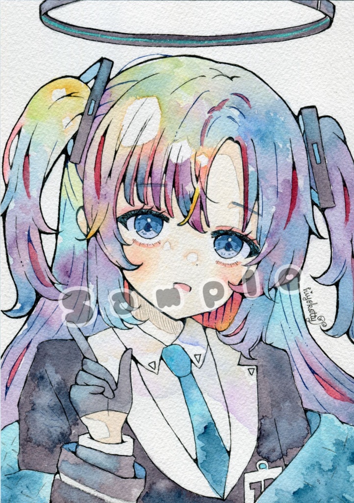 【原画A5サイズ】ブルーアーカイブ 早瀬ユウカ