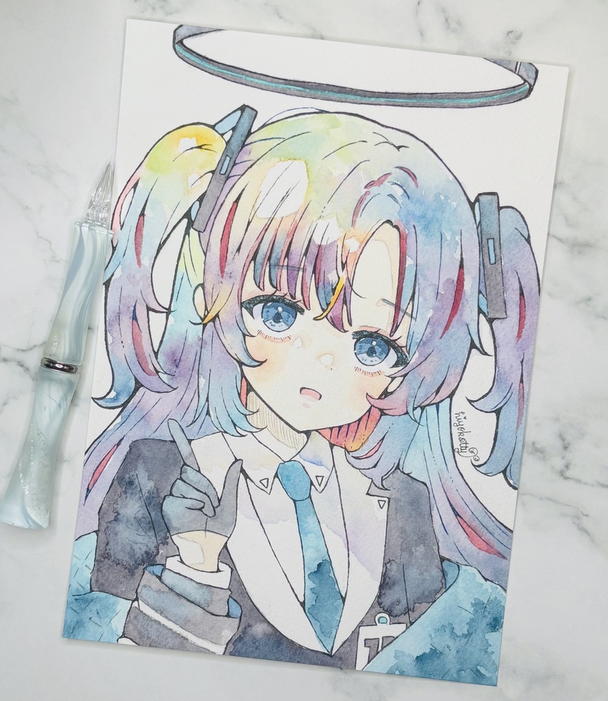 【原画A5サイズ】ブルーアーカイブ 　早瀬ユウカ