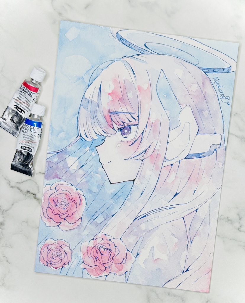 【原画A5サイズ】ブルーアーカイブ 生塩ノア