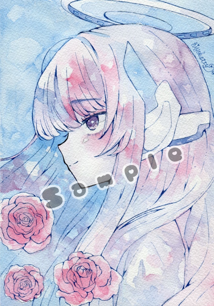 【原画A5サイズ】ブルーアーカイブ 生塩ノア