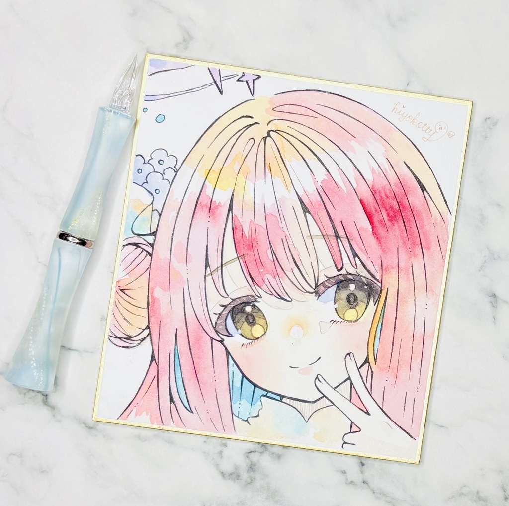 【原画色紙】ブルーアーカイブ 聖園ミカ