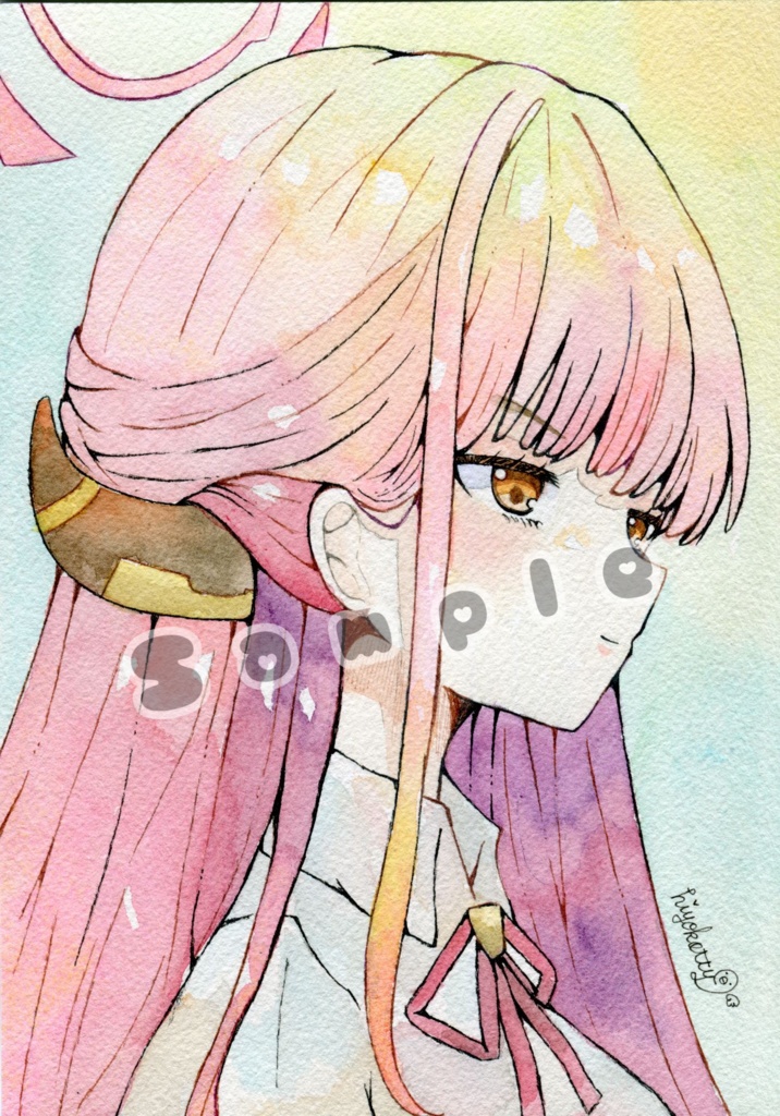 【原画A5サイズ】ブルーアーカイブ 陸八魔アル