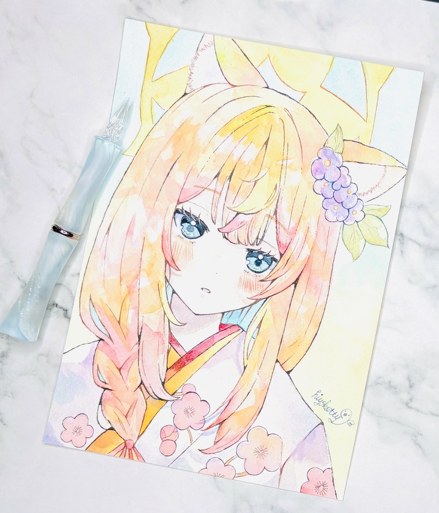 【原画A5サイズ】ブルーアーカイブ  伊落マリー