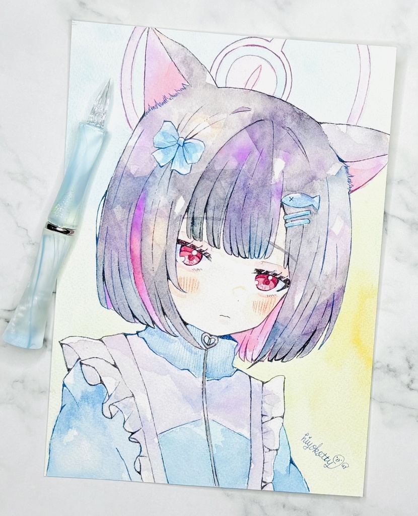 【原画A5サイズ】ブルーアーカイブ 杏山カズサ