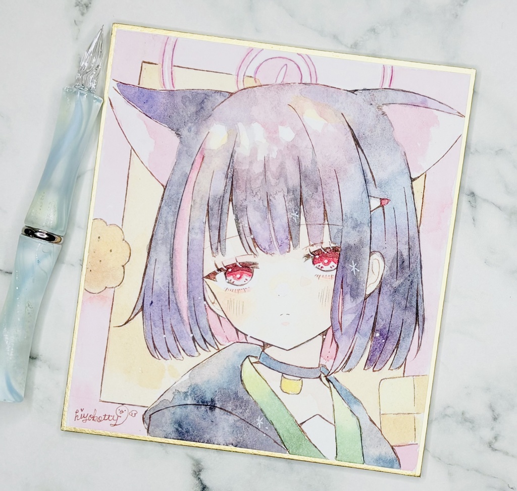 【原画色紙】ブルーアーカイブ 杏山カズサ