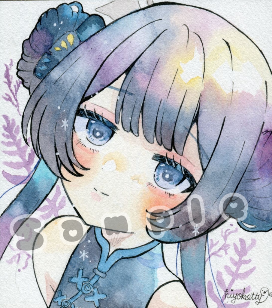 【原画色紙】ブルーアーカイブ 竜華キサキ