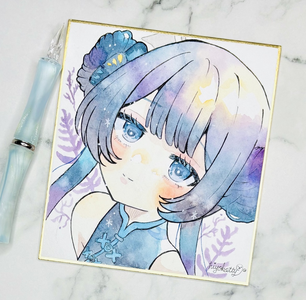 【原画色紙】ブルーアーカイブ 竜華キサキ