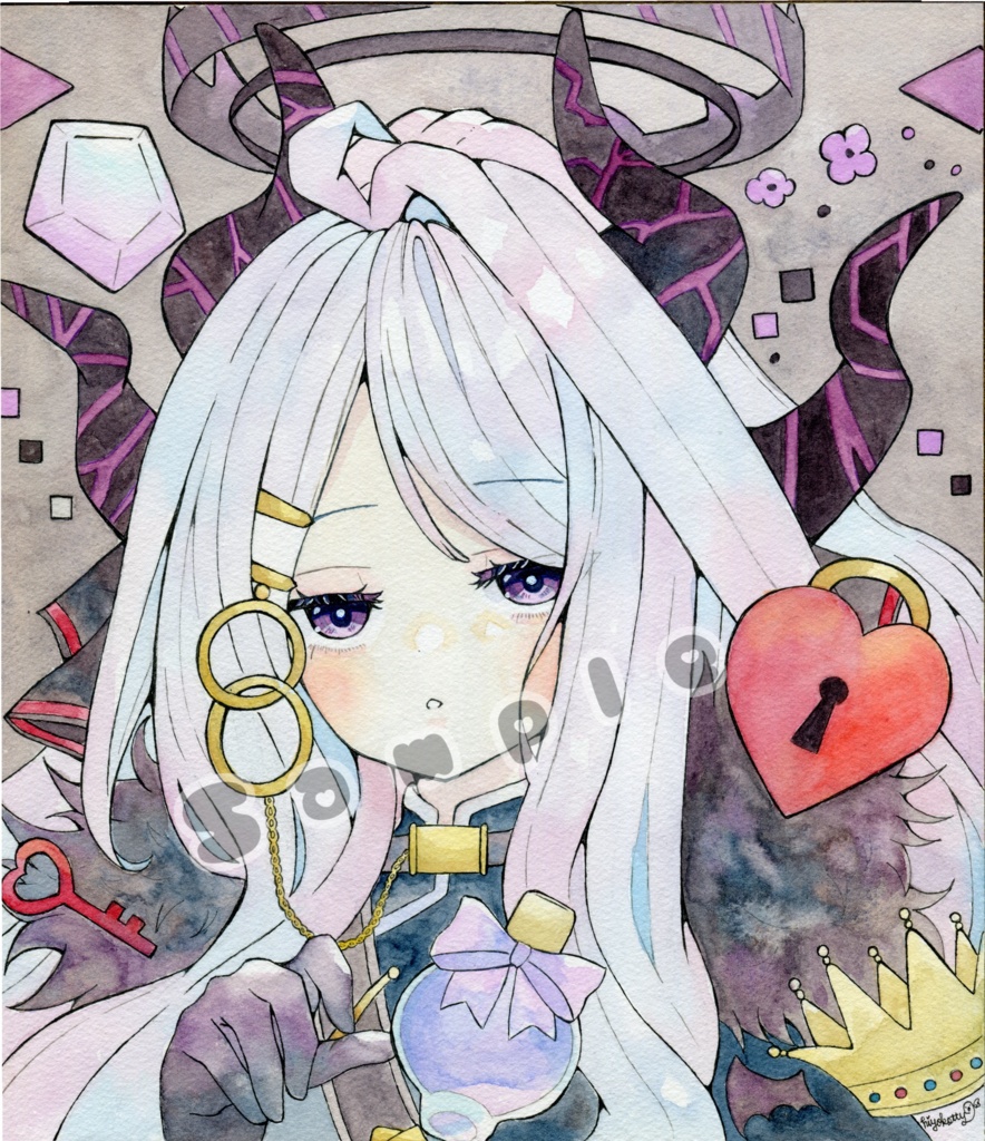 【原画色紙】ブルーアーカイブ 空崎ヒナ