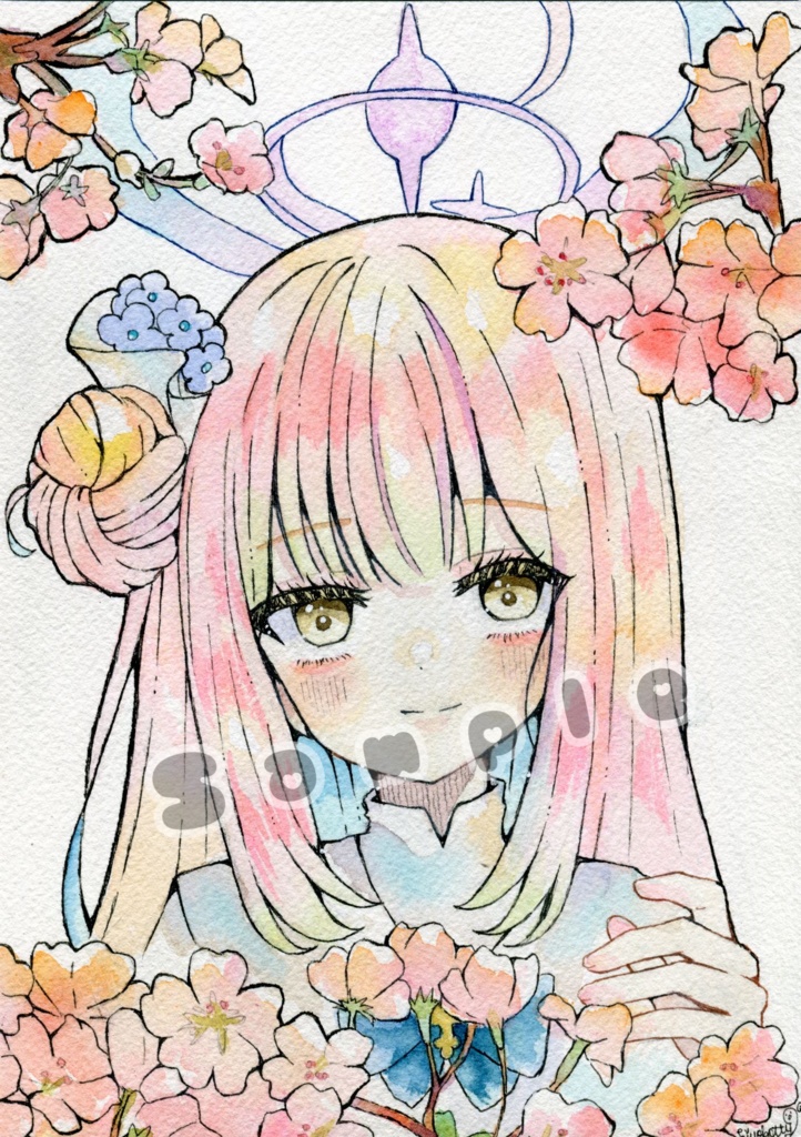 【原画A5サイズ】ブルーアーカイブ 聖園ミカ