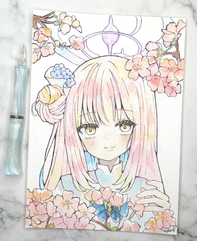 【原画A5サイズ】ブルーアーカイブ 　聖園ミカ