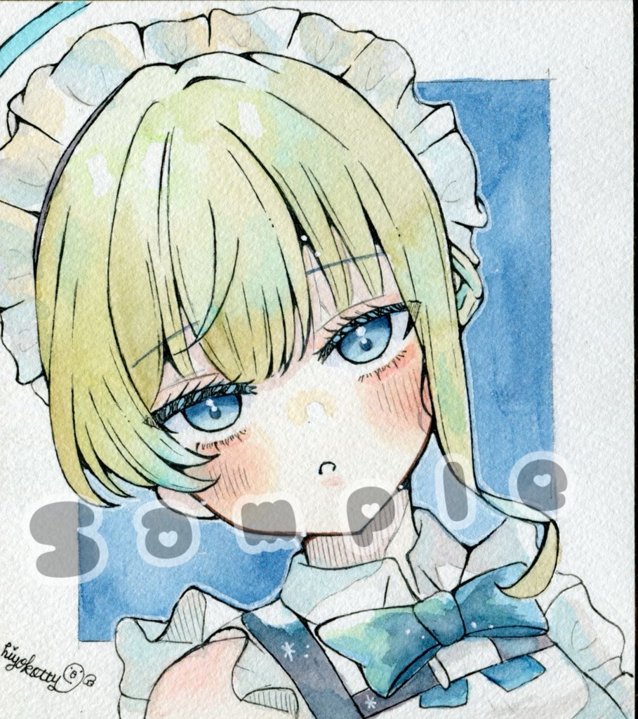 【原画色紙】ブルーアーカイブ 飛鳥馬トキ