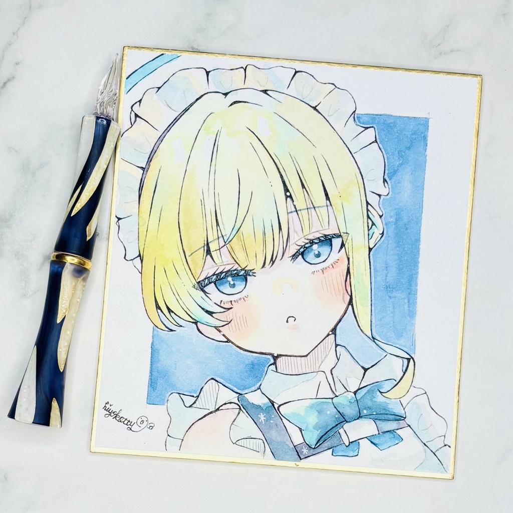 【原画色紙】ブルーアーカイブ　飛鳥馬トキ