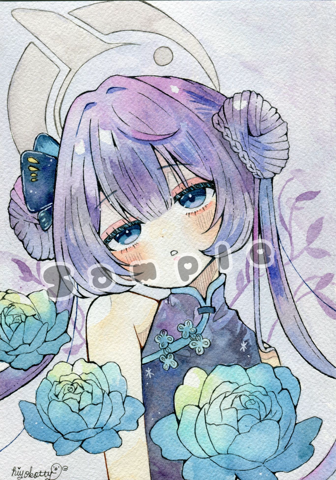 【原画A5サイズ】ブルーアーカイブ 竜華キサキ - Hiyoko - BOOTH