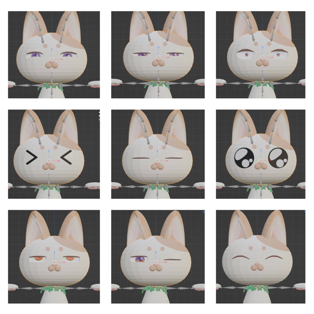 【近日公開】VRChat＆Cluster用　ネコアバター　「アイビー」 - 狐平堂 - 2/2