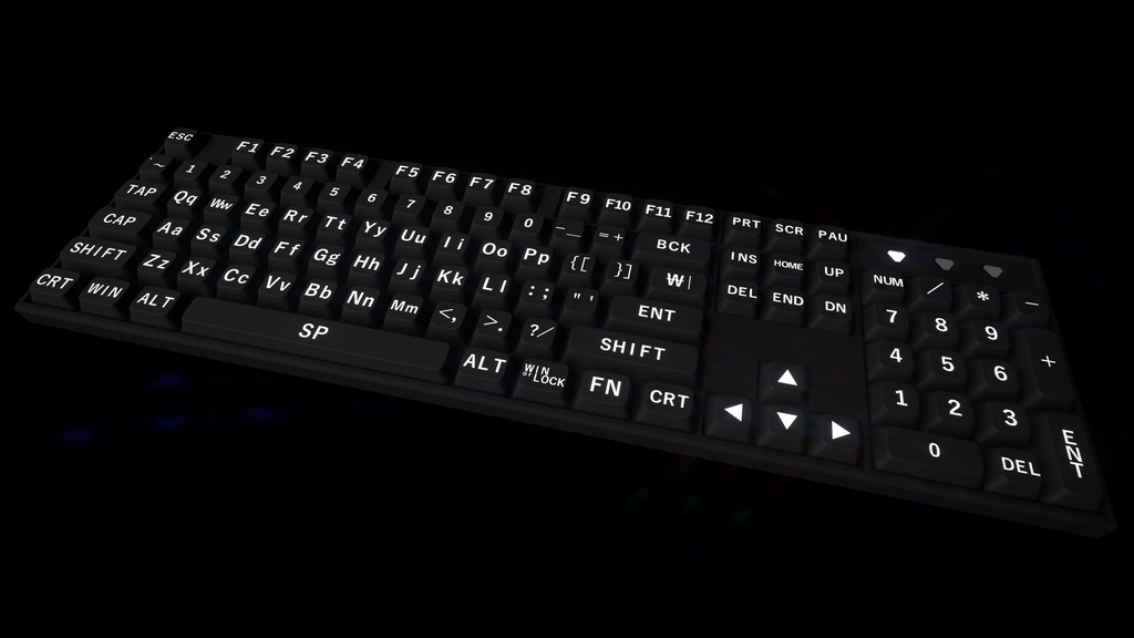 104Key, BlackKeyboard [黒いキーボード]