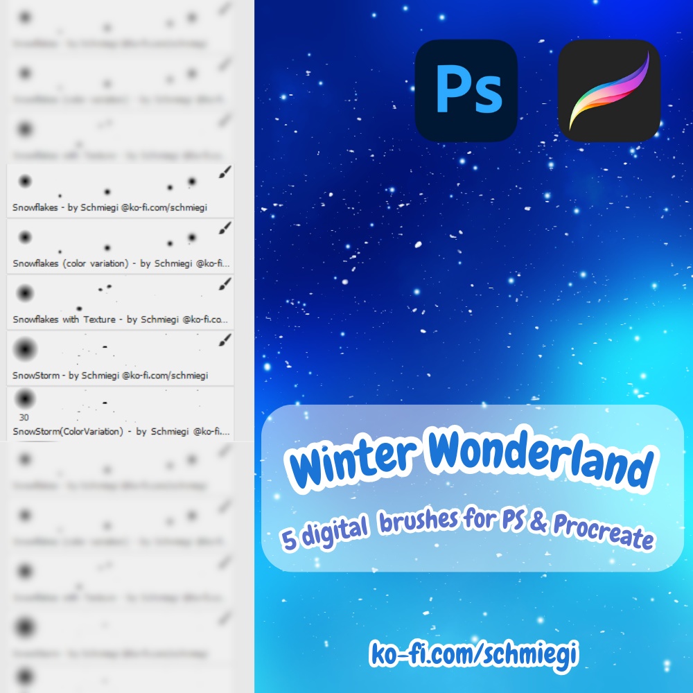 [Paid] Winter Wonderland - Procreate Brushes
