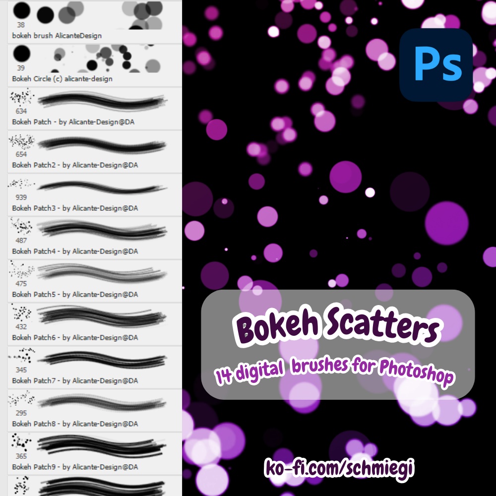 [Paid] Bokeh - Photoshop Brushes